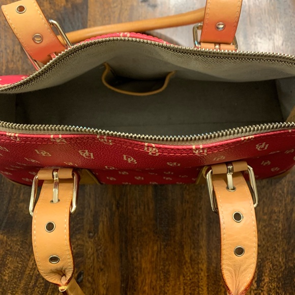 Dooney & Bourke - Vintage Pink Logo Double Handle Handbag - EUC - Picture 9 of 12